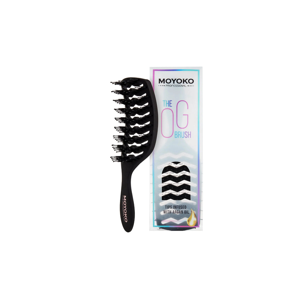 Mycro Keratin Moyoko Detangling Brush Black Style Bar